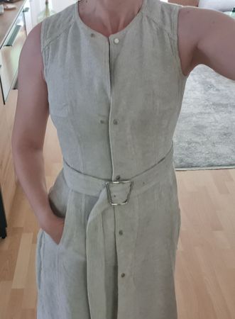 AKRIS Kleid, Gr. 36, Leinen-Mix, Sommerkollektion, Top!