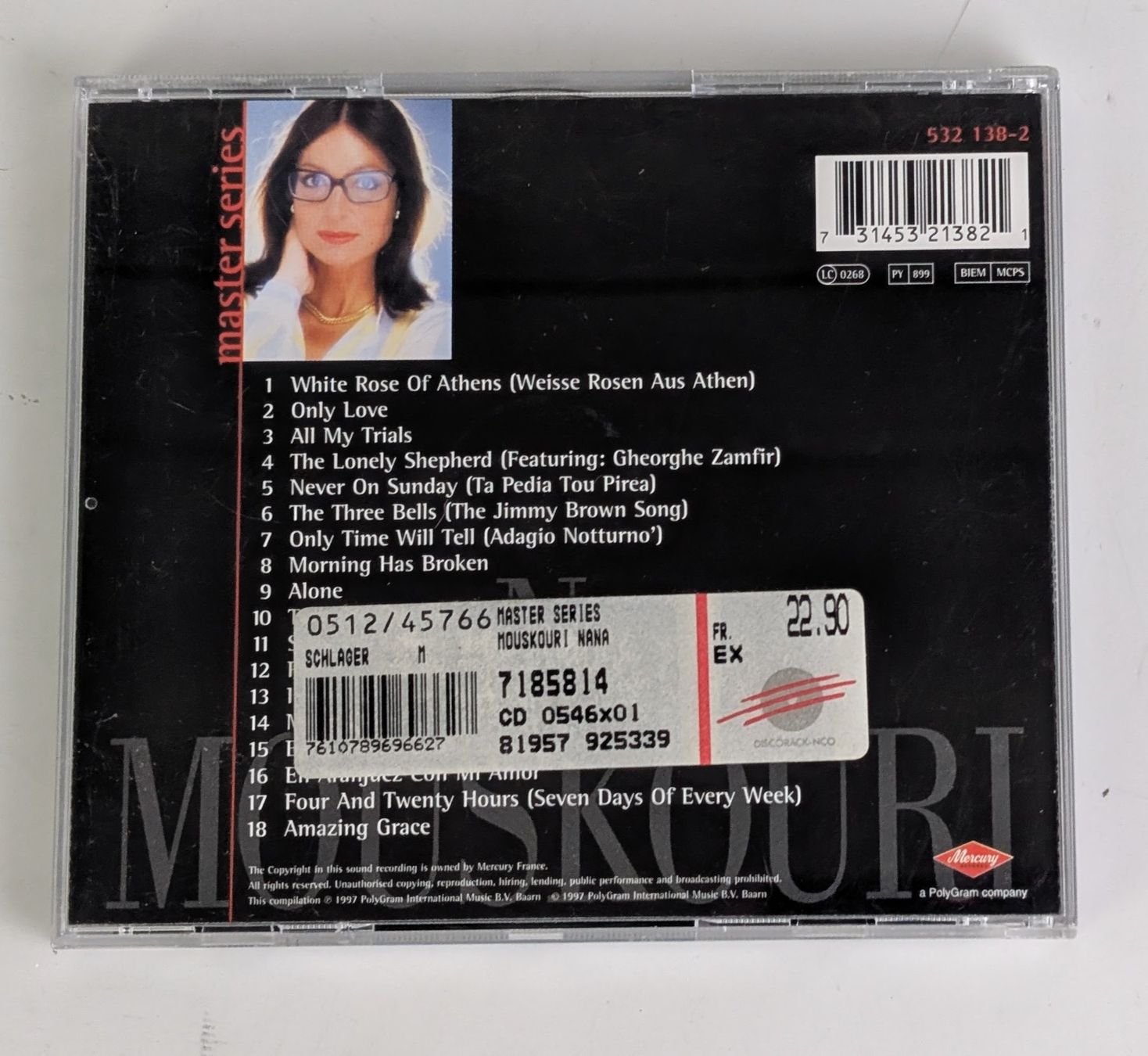 CD: Nana Mouskouri - CD Master Series - Top – Usato da Zürich venduto da 1.Simon 1