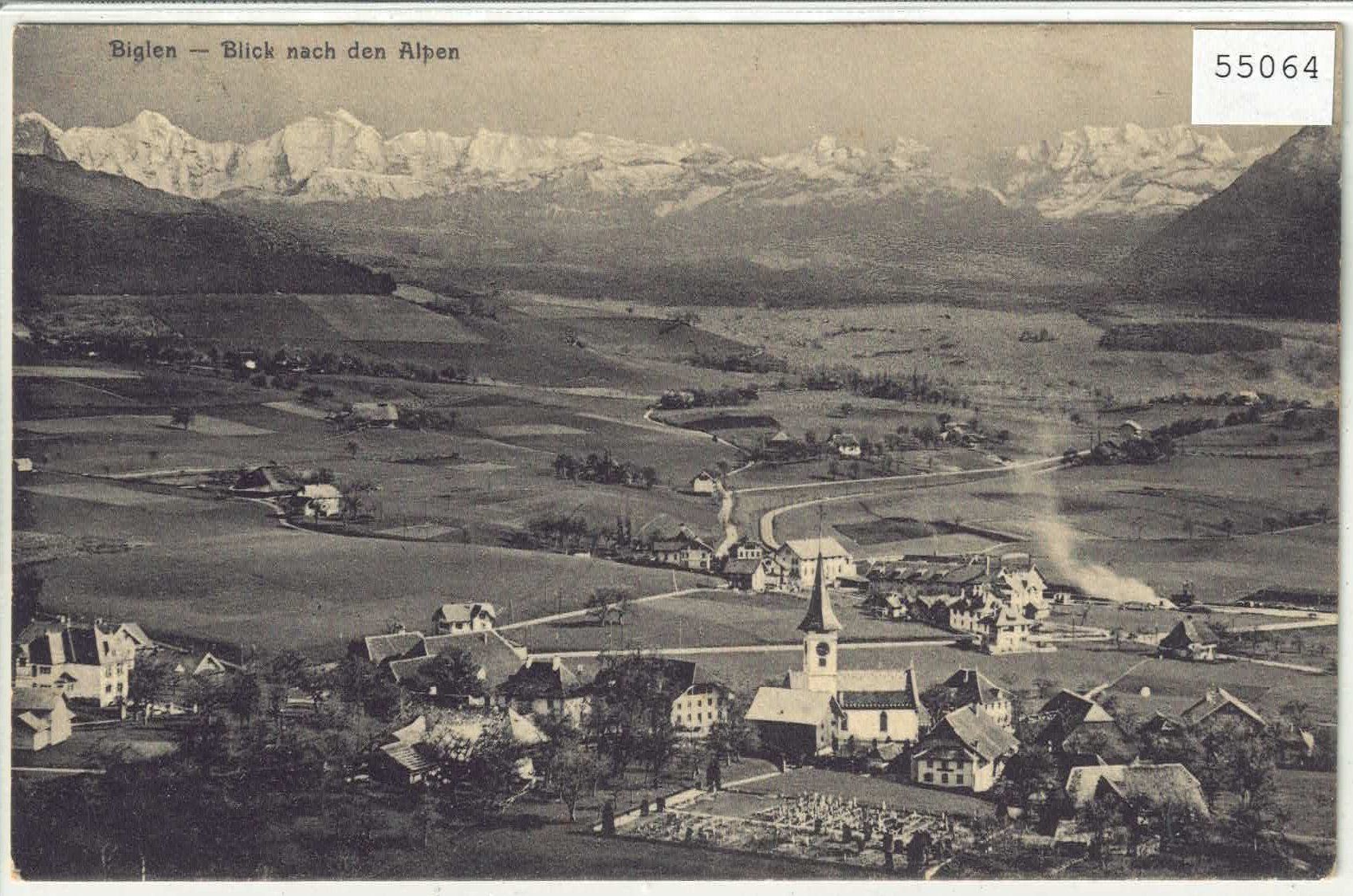 Cartoline postali: Biglen - Blick nach den Alpen – Usato da Ettingen venduto da Kartenplanet
