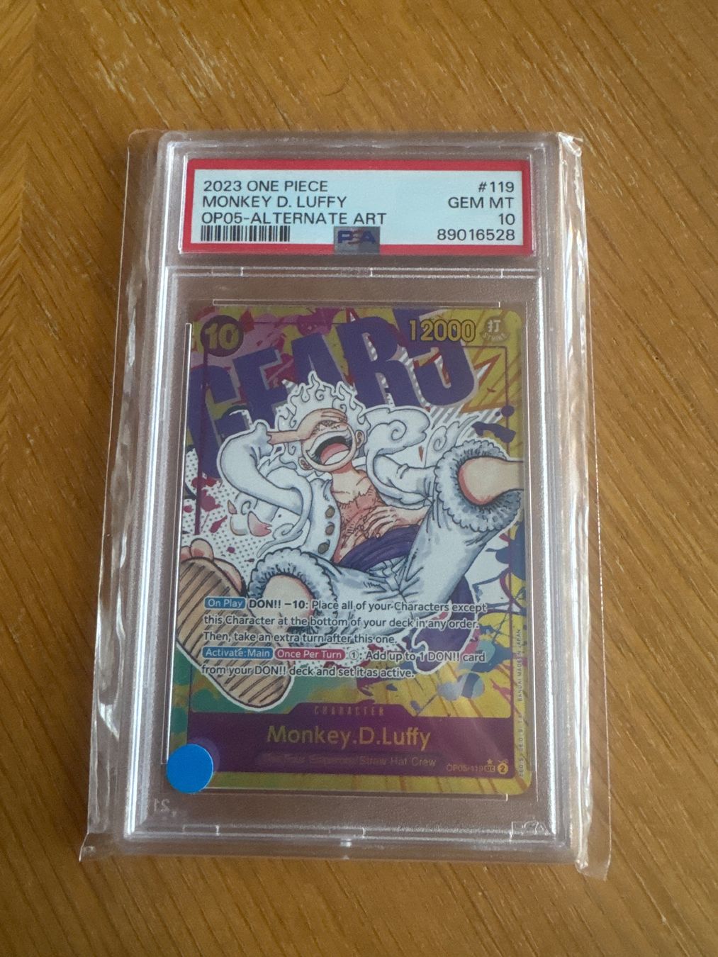 Bandai Carte collezionabili: OP05 Monkey d Luffy Englisch PSA 10 – Usato da neuenkirch venduto da jan_t5pc