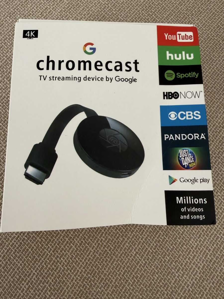 Google Audio- & Mediensysteme: Google Chromecast Streaming Device 4K in Originalbox – Neu (gemäss Beschreibung) aus Schübelbach von cha_8x7x