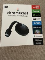 Google Chromecast Streaming Device 4K in Originalbox