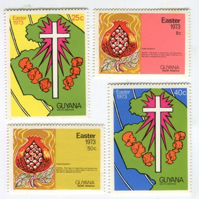 Tous les timbres: Briefmarken "Ostern". Guyana. – Neuf avec emballage d'origine à Basel par Butsch5
