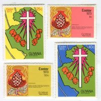 Briefmarken "Ostern". Guyana.