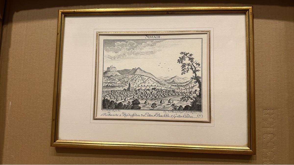 Incisioni: Kupferstich Sissach Ansicht 1783 – Usato da Meienberg venduto da sony252