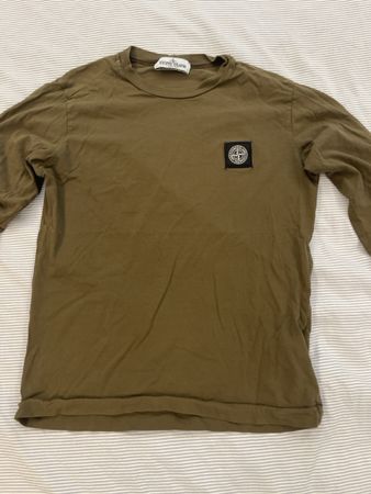 Tshirt à manche longue stone island junior vert olive