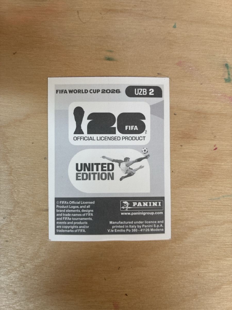 Panini Carte collezionabili: Panini UZB 2 – Usato da Bern venduto da dvg11 1