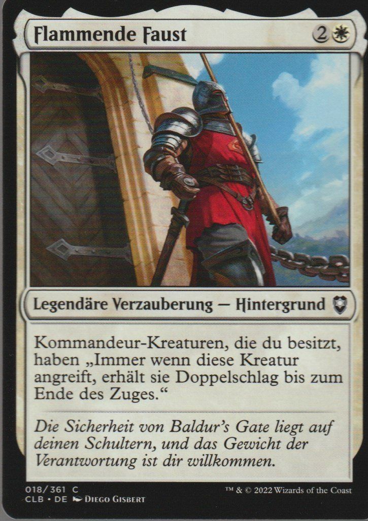 Magic The Gathering Carte collezionabili: TCG Magic The Gathering MTG D&D CLB  018 Flammende Faust – Nuovo (secondo la descrizione) da Vezia venduto da Aquarius_Age