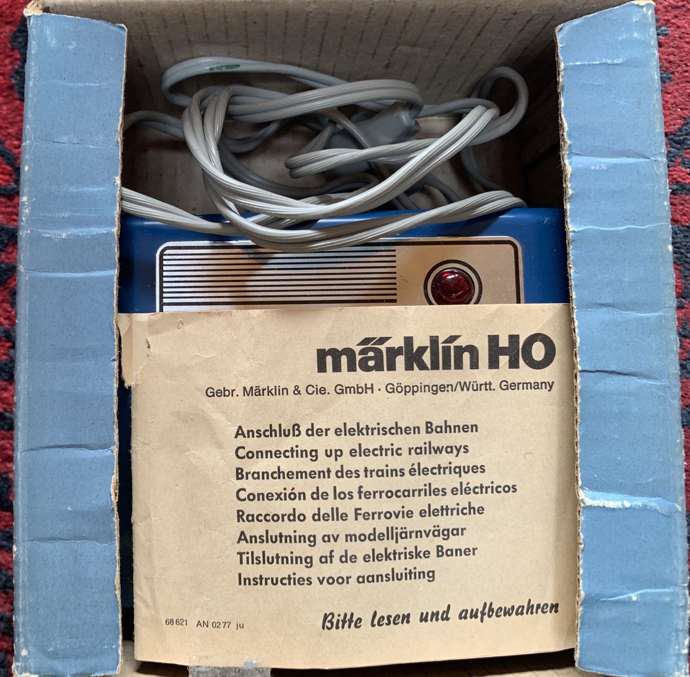 Märklin Modellini di ferrovie: Alter Märklin 6177 H0 VA 30 Transformator – Usato da Ebnat-Kappel venduto da pourlemerite 2
