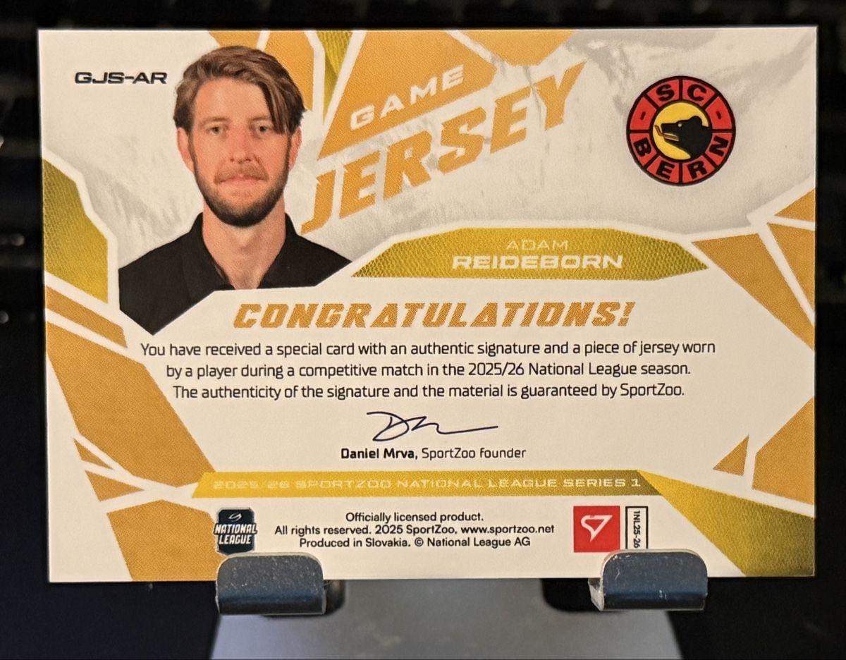 Sportzoo Carte collezionabili: Adam Reideborn 05/30 Game Jersey Auto – Nuovo (secondo la descrizione) da Zauggenried venduto da Puckcollector_NS 1