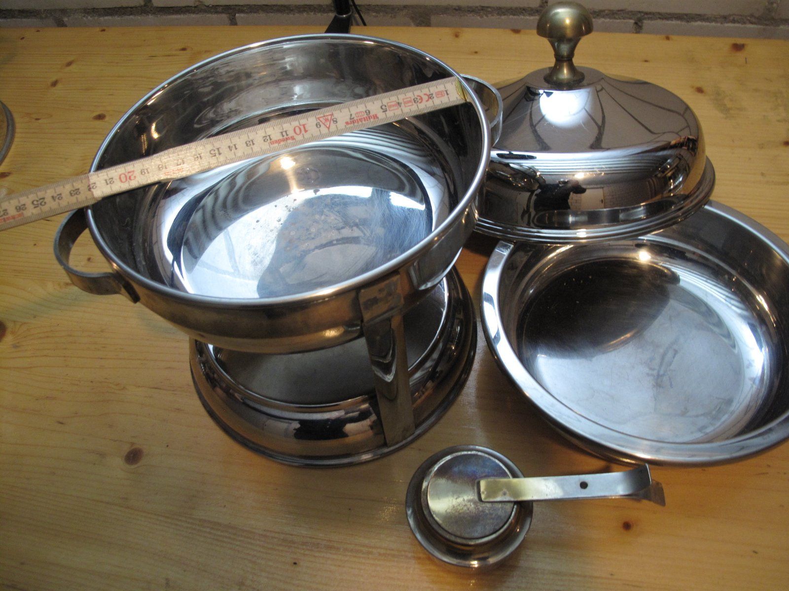 Elettrodomestici da cucina: Buffetwärmer,  Chavingdish, Rechaud  Edelstahl – Usato da Wil SG venduto da fva01 2