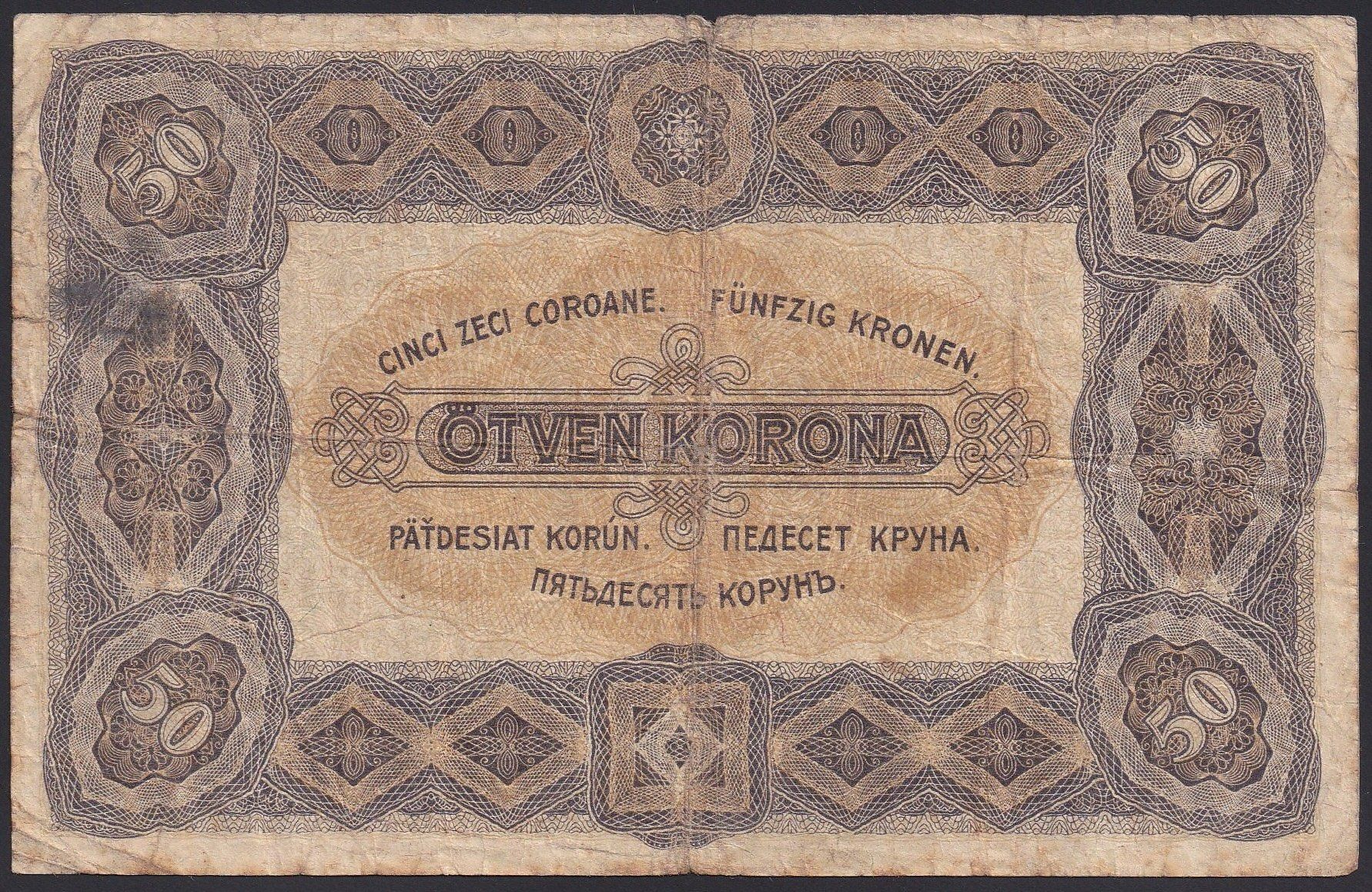 Billets de banque: Ungarn 50 Korona 1920 – D'occasion à Brugg AG par banknoten_muesli 1