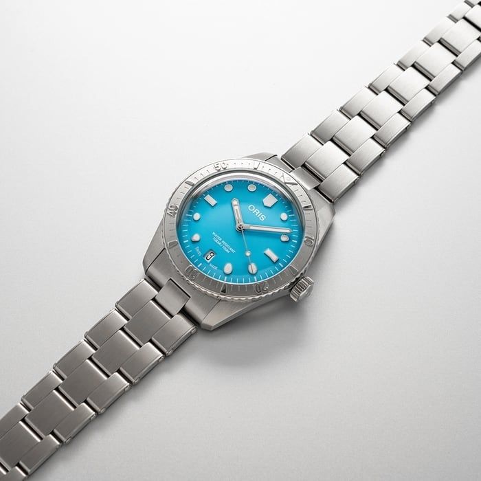 Oris Orologi: Oris Diver's Sixty-Five Turquoise, 38mm, Full-Set – Nuovo (secondo la descrizione) da Zwingen venduto da SA-122279