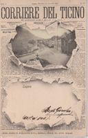 AK Lugano - Corriere del Ticino 1902