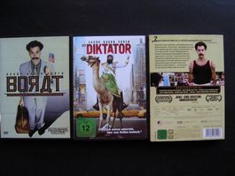 2 DVD Set Sacha Baron Cohen Borat & Der Diktator
