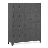 Schliessfachschrank 20 Fächer - Spind - Anthrazit - Schrank