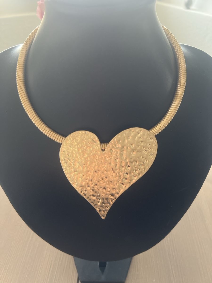 Catenine: Goldfarbene Halskette mit Herz Anhänger – Nuovo (secondo la descrizione) da Seon venduto da Sunny-Schmuck78 1