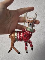 Weihnachtsbaumschmuck Reh mit Pullover