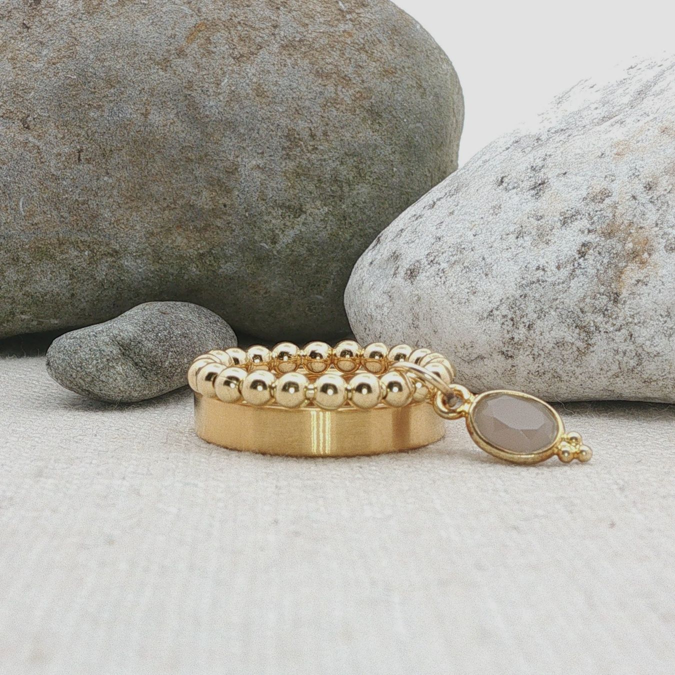 Olga Ribler Anelli: Ring SET Edelstahl & Silber Grösse 52 – Nuovo (secondo la descrizione) da Luzern venduto da Schmuckoutlet 2