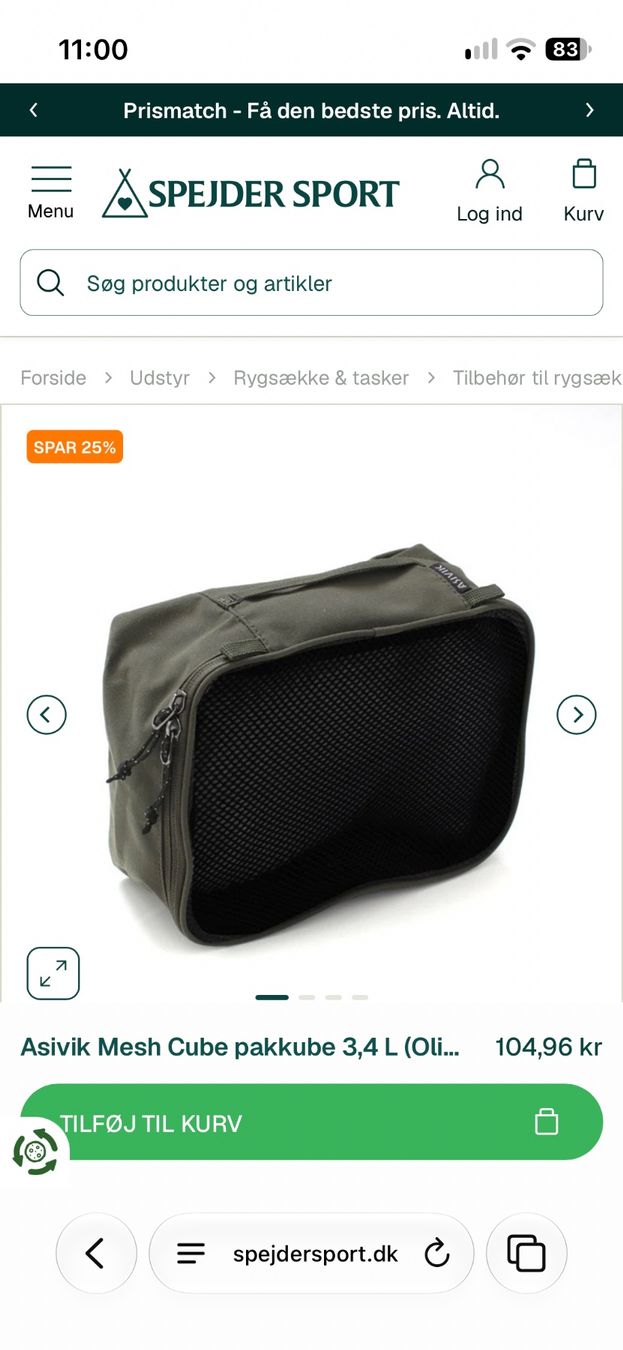 Borse: 2 Packing Cubes, Asivik, olivgrün – Usato da Zürich venduto da vintage_for_you 1