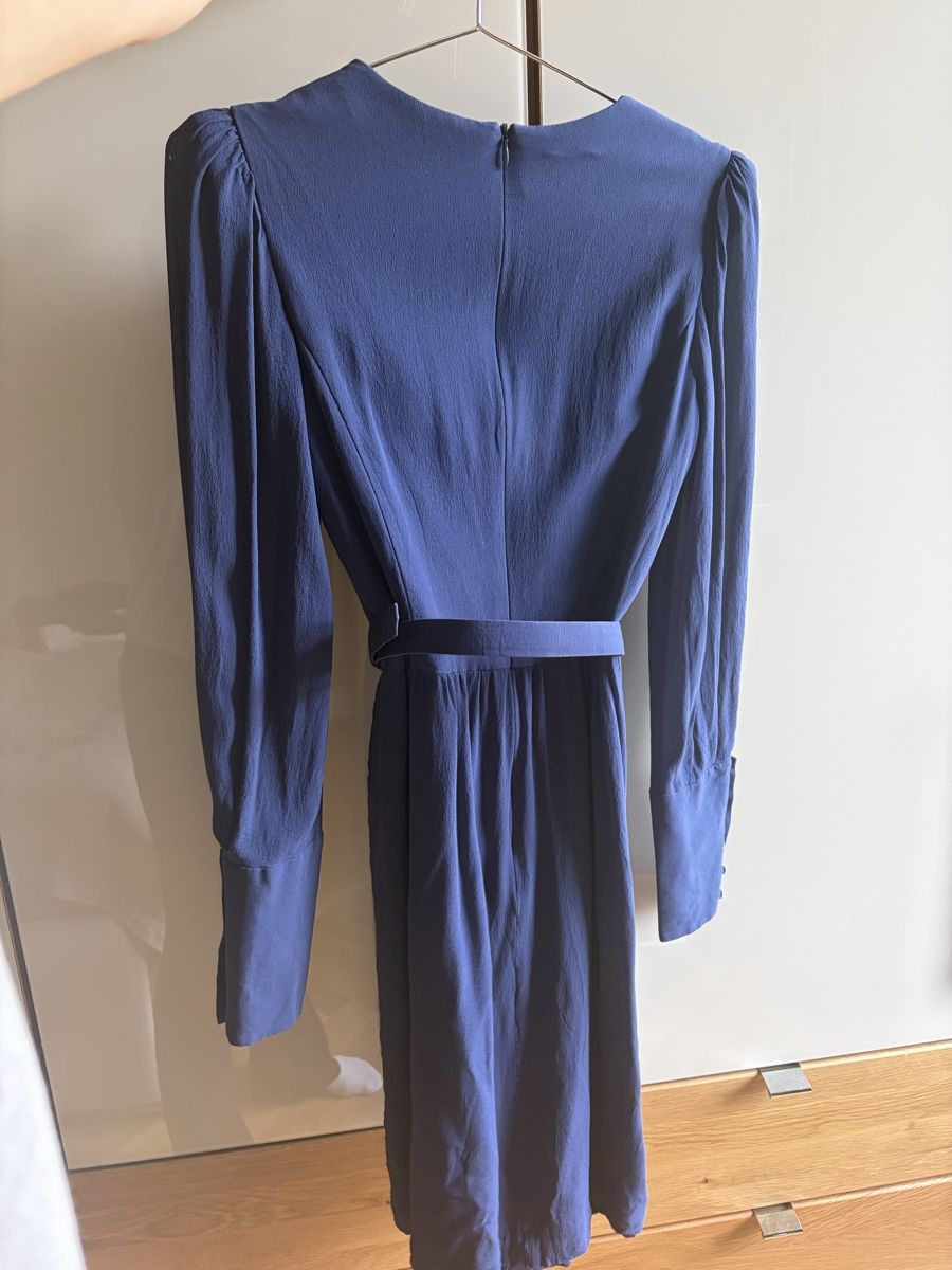 Escada Vestiti: Seidenkleid Escada blau – Usato da Basel venduto da ew1_rp7f 2