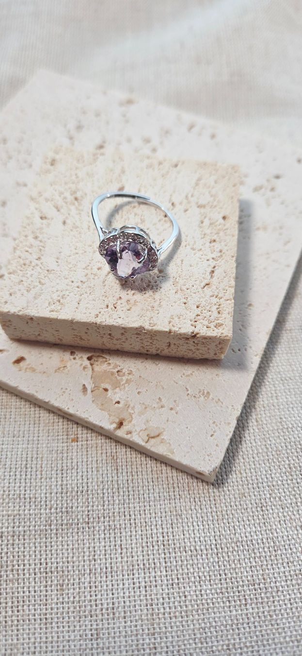 Anelli: NEW - S925 Amethyst Ring (Adjustable) – Nuovo (secondo la descrizione) da Zürich venduto da cin_wcf6 1