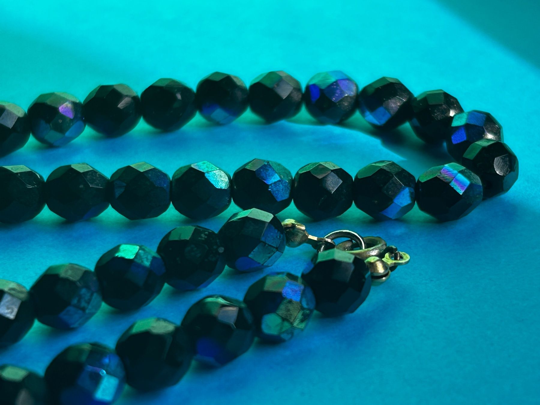 Catenine: Halskette, schwarz mit blauem Schimmer – Usato da Dittingen venduto da Bijoubelle 8