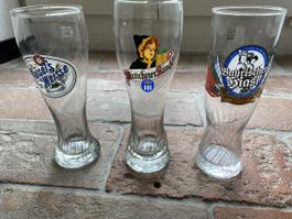 3 Biergläser 0.5l geeicht