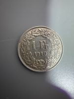 1 Franke 1940 CH Muenze Silber guter Zustand