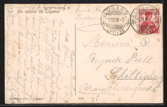 Cartoline postali: Lugano, Paradiso, Quai, Giardini Pubblic – Usato da Berlin venduto da bartko-reher 1