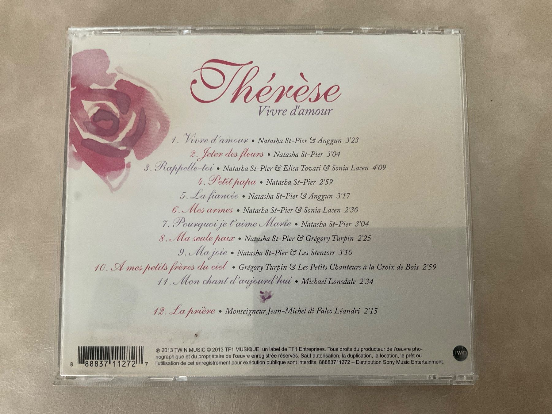 CD: Thérèse - Vivre d'amour CD 2013 – Usato da Avenches venduto da Tinkey 3