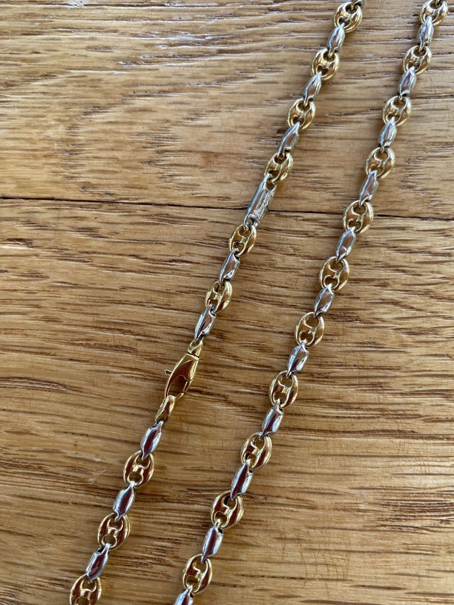 Ketten: Collana/braccialetto oro bianco e giallo 18 K – Gebraucht aus Locarno von mpa_22mh 2