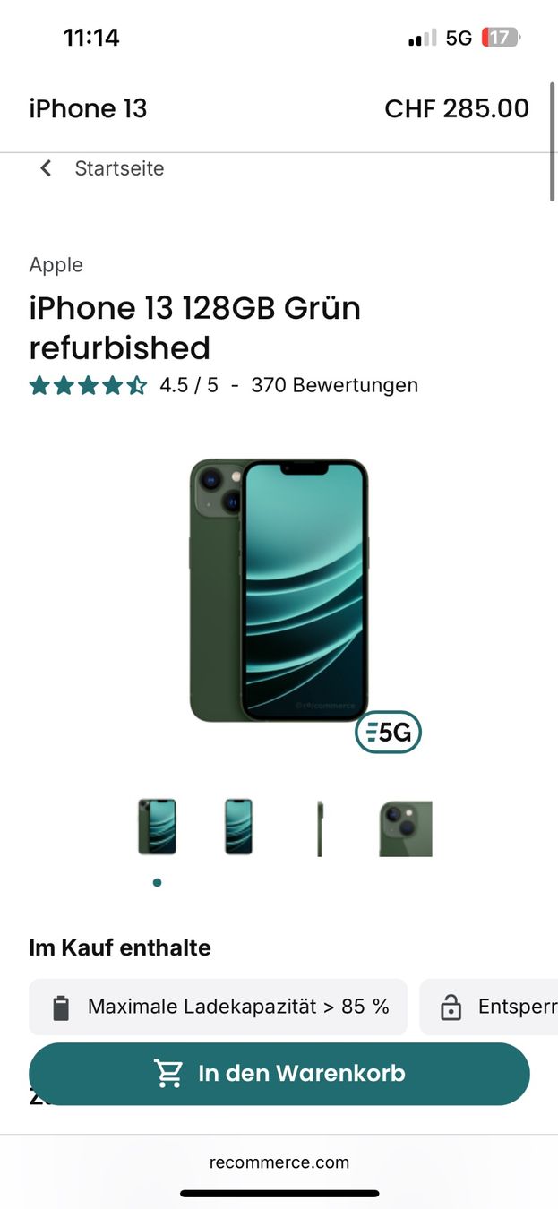 Apple Telefoni cellulari / Smartphones: iPhone 13 green – Nuovo (secondo la descrizione) da Stans venduto da Bridges_Vintage 4