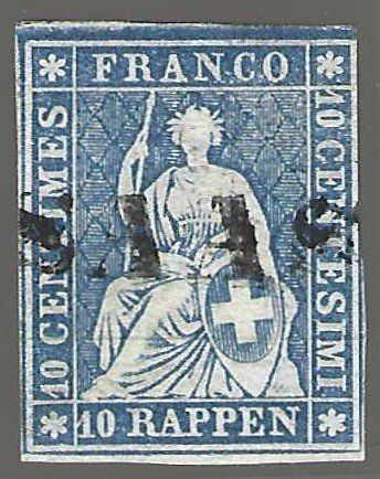Tous les timbres: Strubel 23G, Einzeiler SAAS – D'occasion à Wildhaus par Brunphil