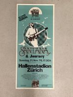 Konzertplakat Santana & Journey 1976 Hallenstadion Zürich