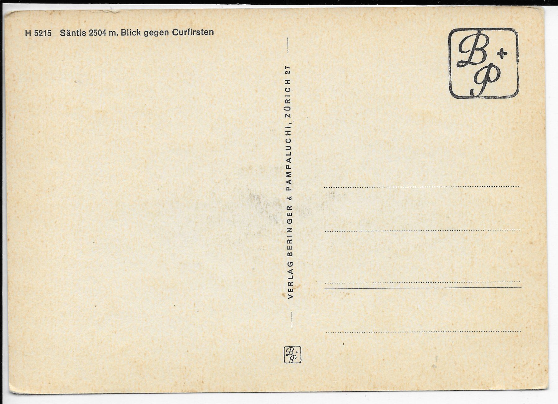 Cartoline postali: Säntis mit Blick auf die Churfirsten – Usato da Hefenhofen venduto da Richsalz 1