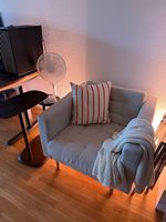 IKEA LANDSKRONA Sessel, Gunnared beige, mit Holzfüssen