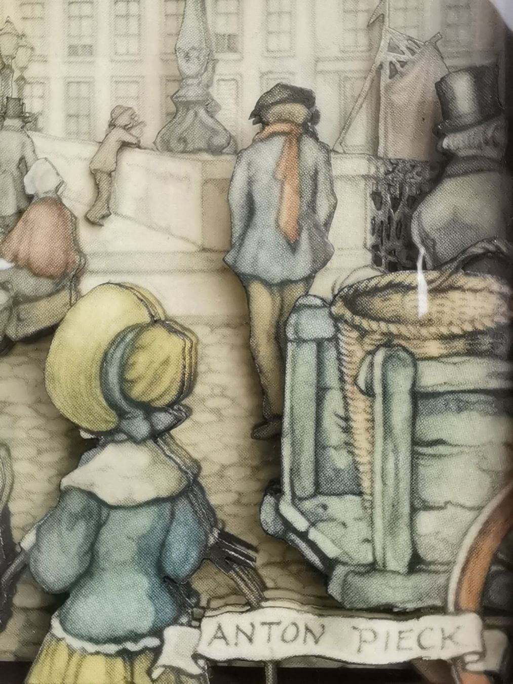 Tutte le decorazioni: 3D-Bild "Amelia" - Marktszene von Anton Franciscus Pieck – Usato da Dübendorf venduto da aschiduebendorf 6
