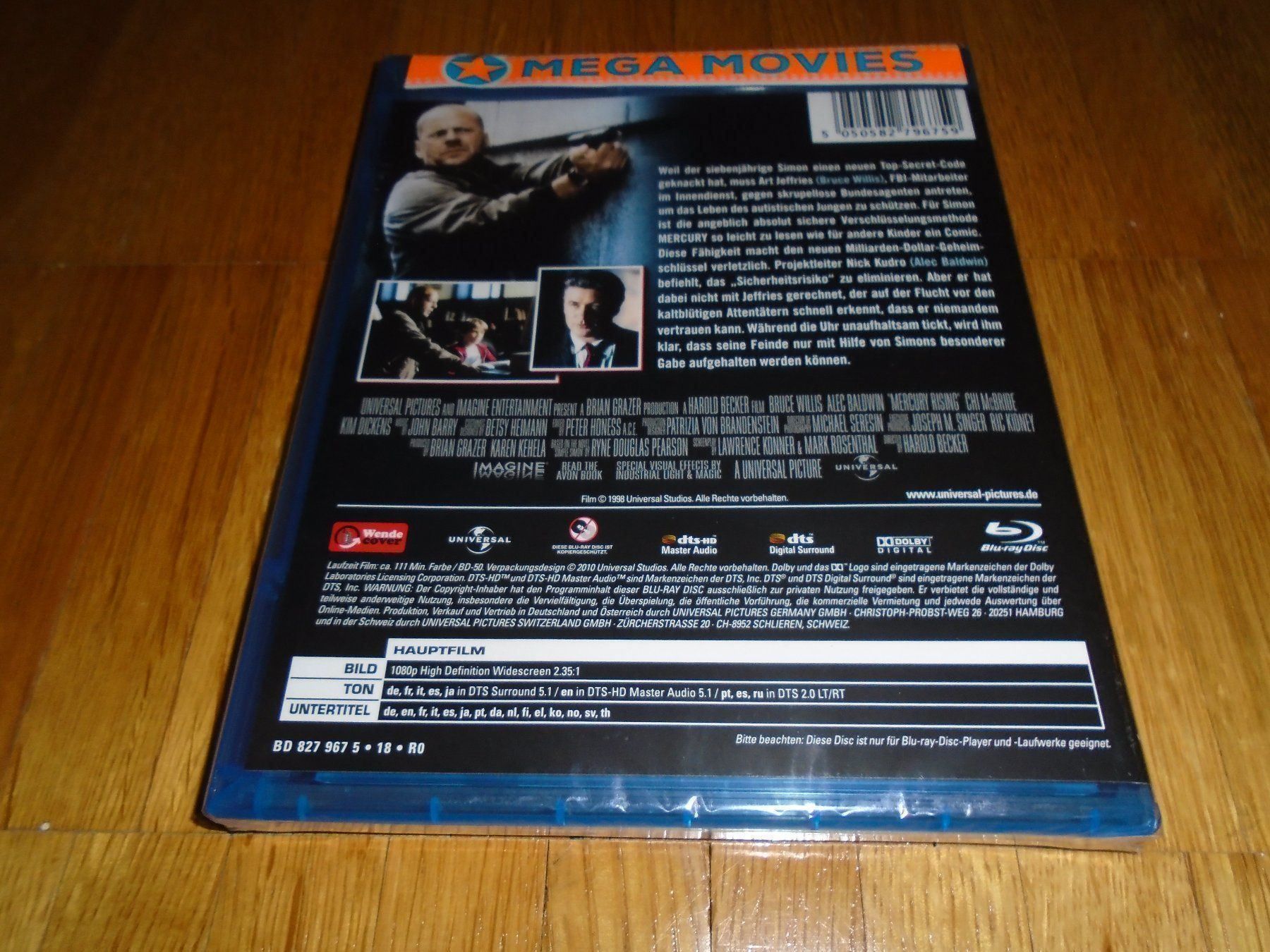 Tutti i DVDs: Das Mercury Puzzle - BLU-RAY - UNCUT – Nuovo e nell'imballaggio originale da Basel venduto da havsok 1
