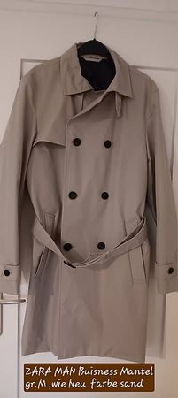 ZARA MAN Trenchcoat , farbe sand gr.M