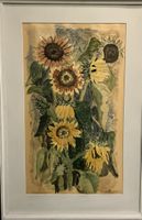 Gemälde Sonnenblumen von Ernst Wolf, signiert gerahmt,