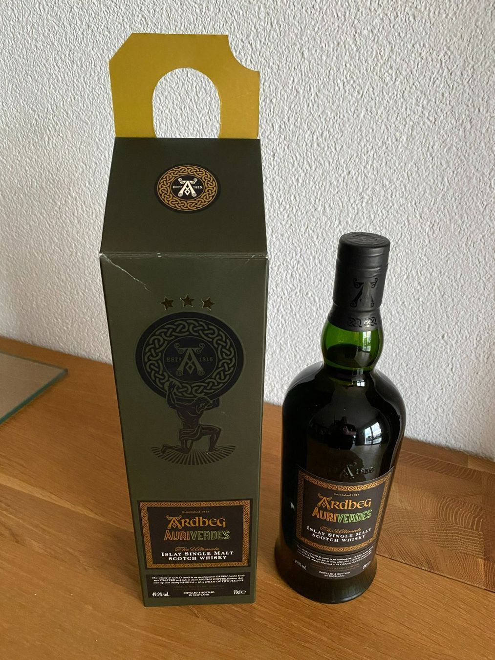 Ardbeg Spirituosen: Ardbeg Auriverdes / Rarität – Neu und originalverpackt aus Rüttenen von Enboe