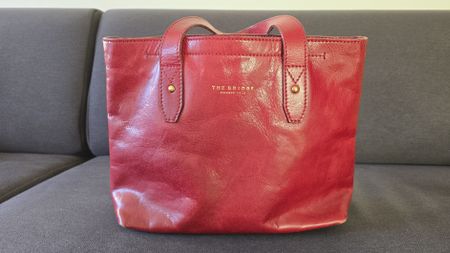 The Bridge Handtasche rot Leder Damen 