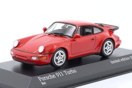 Porsche 911 / 964 Turbo 1990-1994 rot    1:43 von Minichamps