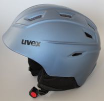 Casque de ski Uvex, bleu métallisé, taille 55 - 59 cm.