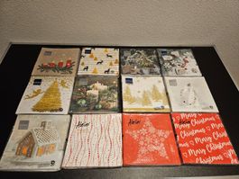 Neu - Servietten - Weihnachten - 12 Packungen - 33cm x 33cm