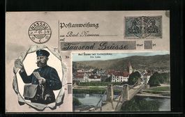 Bad Nassau, Kettenbrücke über der Lahn