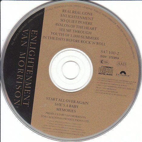 CD: Van Morrison – Enlightenment - Vergriffen! – Usato da Brittnau venduto da Zibu 2