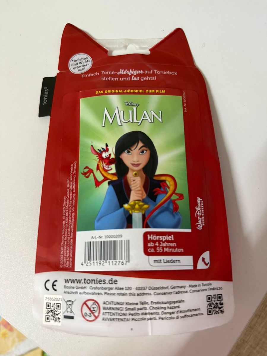 Tonies Figurines: Tonie Mulan 1/2 – Neuf avec emballage d'origine à Sennhof par furkanAlb 1