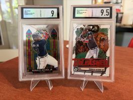 2 MLB Karten - Ronald Acuna Jr. - Ultimate Treasures 9&9.5 